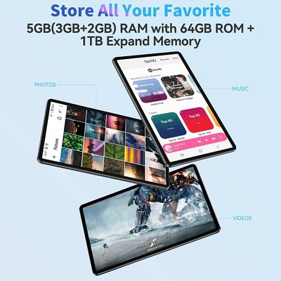 10inch Android 12 Ultrabook-Tablet PC 64GB voor Bureau die online leren