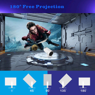 8G ROM Storage 4K HD Projector met quad-core ARM Cortex-A53 CPU en Mali-G31 GPU