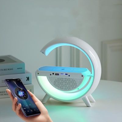 10W draadloos opladen Draadloos Bluetooth-luidspreker Wit Plastic Draadloos